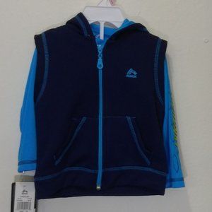 RBX - Zip up sleeveless hoodie and top for boys